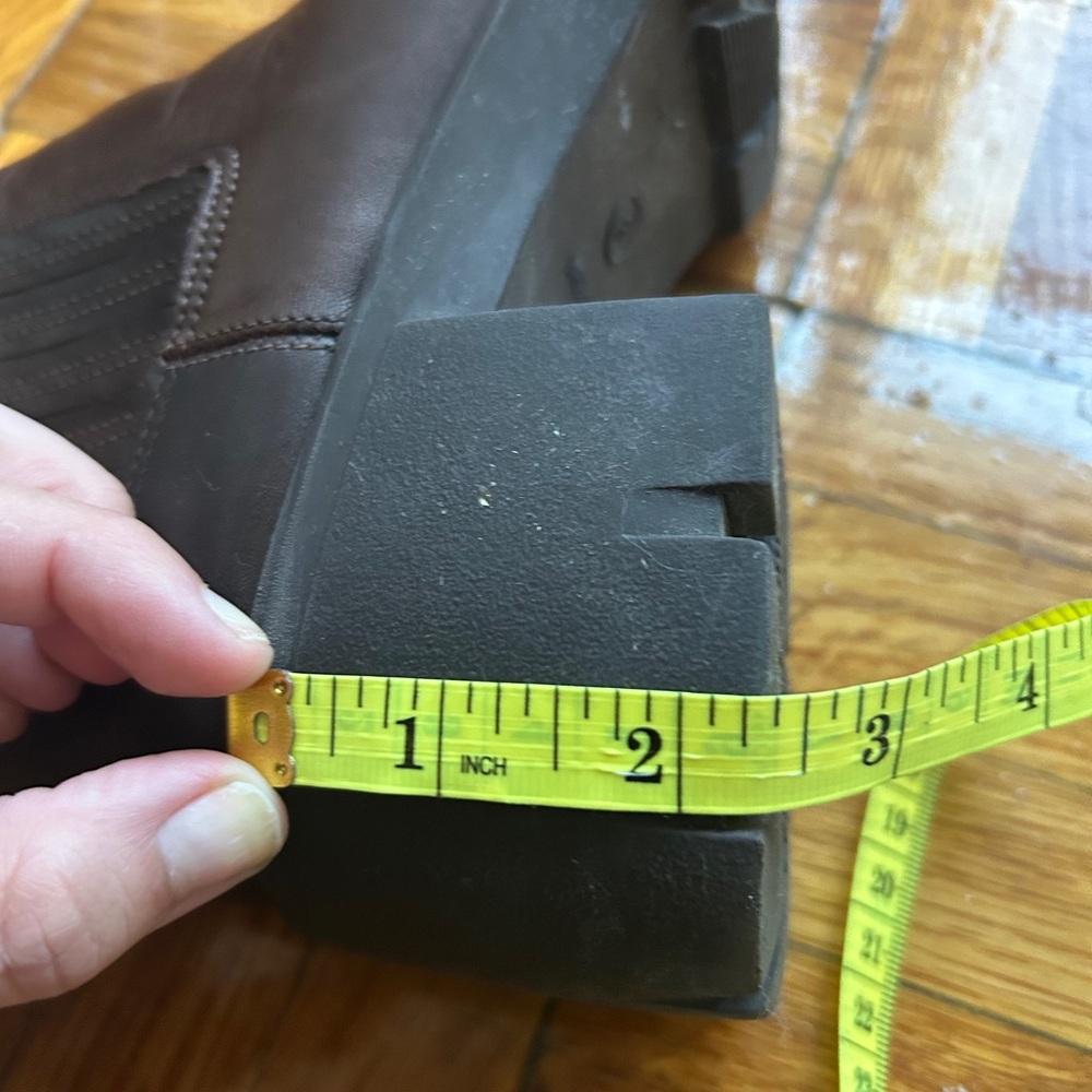 Steve Madden Brown Rankel Leather Lug Boots - Picture 11 of 14